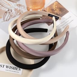 5-Piece Set of Stylish and Elegant Satin Hairbands for Women, Suitable for Dresses, Parties, Balls, and Friend Gatherings