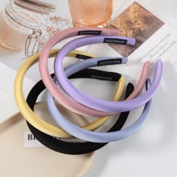 5-Piece Set of Stylish and Elegant Satin Hairbands for Women, Suitable for Dresses, Parties, Balls, and Friend Gatherings