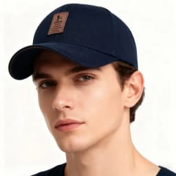 Khaki Vintage Fabric Label Baseball Cap for Men, Trendy and Versatile, Sunshade Duckbill Hat, Casual Soft Top, Flattering for Fa