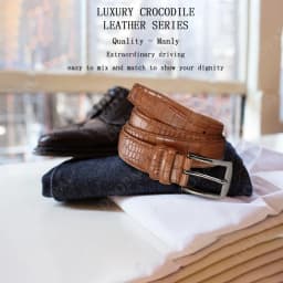 Men Top Quality PU Luxury Leather Waist Strap Black Male Automatic Buckle Jeans Belts for Men