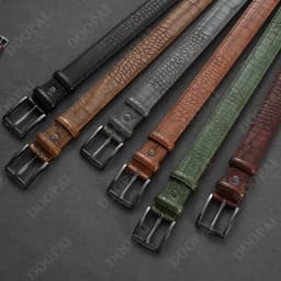 Men Top Quality PU Luxury Leather Waist Strap Black Male Automatic Buckle Jeans Belts for Men