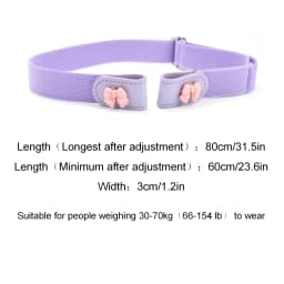 1pc Press Buckle Style Lazy Belt Women'S Versatile Jeans Belt Invisible No-Trace Elastic Stretch Belt Adjustable Length