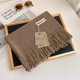 45Colors Solid Winter Scarf for Women Thick Warm Cashmere Shawl Outdoor Luxury Pashmina Bufanda Windproof Scarves Christmas Gift