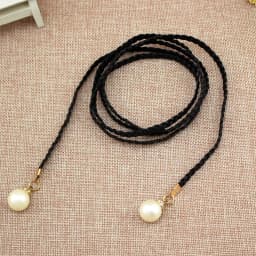 New Arrival Women Fashion Knotted Waist Chain Dress Braided Waist Rope Decorative Pearl Belt for Female