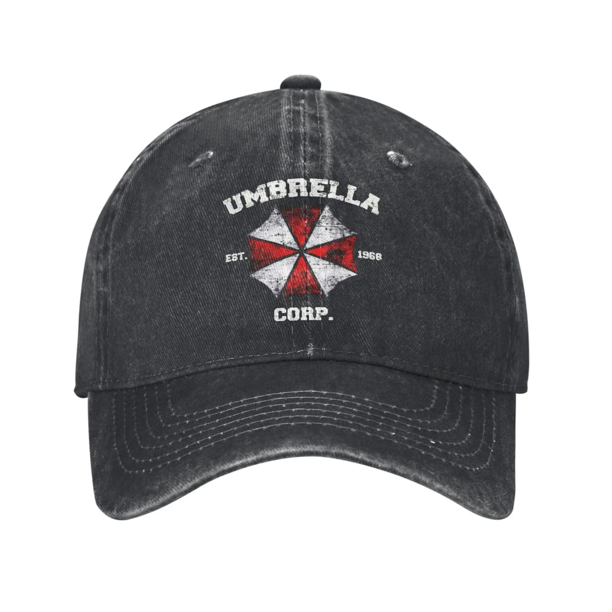 Umbrella Corporation Unisex Style Baseball Cap Distressed Washed Caps Hat Retro Outdoor Running Golf Unstructured Soft Sun Cap