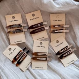 Premium Geometric Barrettes Fine Seamless Hair Clip Side Bangs Accessories for Women