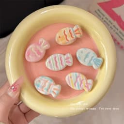 6pcs Cute Girl Cream Wave Small Fish Hair Clip Macaron Small Fish Bangs Cartoon Casual Versatile Girl Headwear Hair Clip