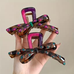 Fashionable Color-Collision Shark Clips, Perfect for Women, Ideal for Thick Hair and Updos, Butterfly Hair Clips, Retro-Inspired