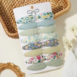10/16/20PCS Girl Hair Clips Baby BB Clips Floral Candy Color Cotton Hairpin Barrettes 2026 New Style Secure Kid Hair Accessories