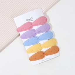 10/16/20PCS Girl Hair Clips Baby BB Clips Floral Candy Color Cotton Hairpin Barrettes 2026 New Style Secure Kid Hair Accessories