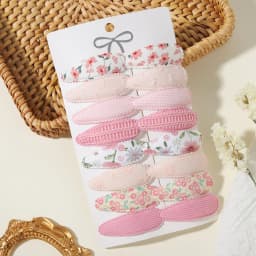 10/16/20PCS Girl Hair Clips Baby BB Clips Floral Candy Color Cotton Hairpin Barrettes 2026 New Style Secure Kid Hair Accessories