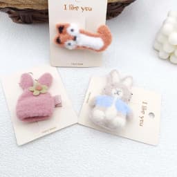 Cartoon Hair Clips for Girls Handmade Hairpins Baby Side Clip Cute Newborn Hair Accessories Kids Hair Holder Photography Props
