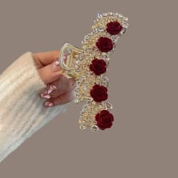 New Style Rose High-End Updo Ancient Style Hair Clip Back of the Head Shark Clip Hairpin Hair Accessory