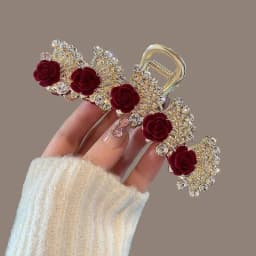 New Style Rose High-End Updo Ancient Style Hair Clip Back of the Head Shark Clip Hairpin Hair Accessory
