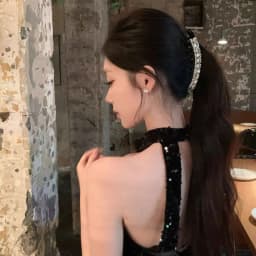 1 Piece Sparkling Crescent Rhinestone Banana Clip - Back-of-Head Hair Accessory for Women, Ideal for Bun & Ponytail Styling