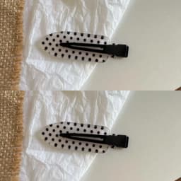 Vintage Black White Polka Dot Hair Clips Y2K Fashion Hairpins Korean Ins No-Trace Barrettes Minimalist Hair Styling Accessories