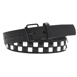 New Purple Rivet Punk Women's Belt Hip Hop Y2k Jeans Accessories Girdle Fashion Trend Pu Leather Pin Buckle Waistband Unisex