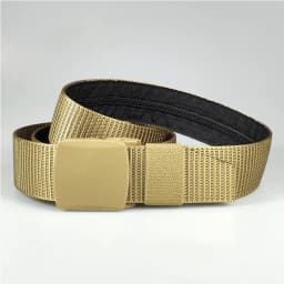 1PC Hidden Money Belt Men's Nylon Tactical Belt Outdoor Anti Theft Zipper Braided Belt With A Secret Money Pocket, 125cm