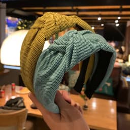 High-End Fabric Knotted Headband Wide Edge Non-Slip Hairband Fashion Women's Hair Accessories