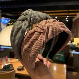High-End Fabric Knotted Headband Wide Edge Non-Slip Hairband Fashion Women's Hair Accessories
