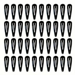 50Pcs Snap Hair Clips Candy Color Glossy 5cm/2in No Slip Metal Hair Pins Clips Barrettes Accessories for Baby Girls Hairpins
