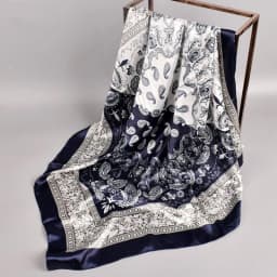 90x90CM Silk Square Scarf Ladies New Luxury Design Popular Shawl The Four Seasons Scarves Women Sunscreen Beach Kerchief Hijab