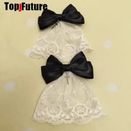 Subculture Personality Steampunk Women Punk Bow Lace Skirt Edge Clip Hair Clip Y2K Girl Harajuku Gothic Hair Clips Pins Hairpin