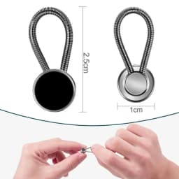 8Pcs Metal Collar Button Extender Flexible Neck Extender Shirts Button Expanders Lengthen Buckle Elastic