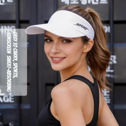1pc Summer Women Breathable Air Sun Hats Quick-dry Visor UV Protection Top Empty Solid Men Sports Tennis Running Sunscreen Cap