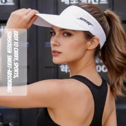 1pc Summer Women Breathable Air Sun Hats Quick-dry Visor UV Protection Top Empty Solid Men Sports Tennis Running Sunscreen Cap