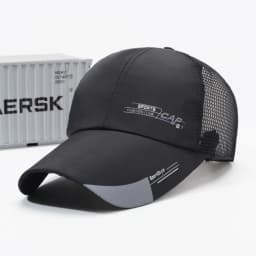 Casual Wide Brim Mesh Baseball Cap Breathable Adjustable Sun Visor Hat Quick-drying Hip Hop Hats Summer