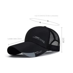 Casual Wide Brim Mesh Baseball Cap Breathable Adjustable Sun Visor Hat Quick-drying Hip Hop Hats Summer