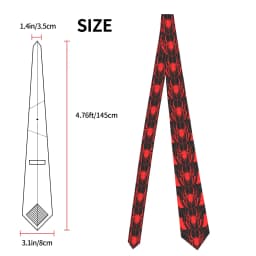 Formal Spider Cartoon Neck Tie for Office Custom Men Spider Web Cute Little Animal Neckties