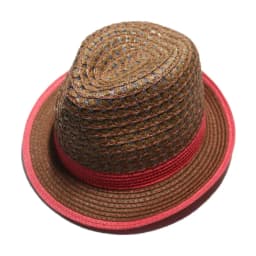 Blue and White Striped Straw Hat Summer Sun Protection Straw Hat Beach Vacation Decoration Fashionable Unisex Sun Protection Hat