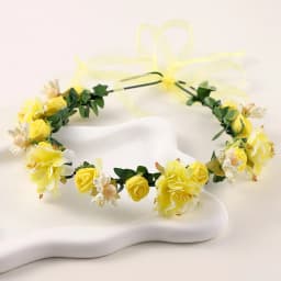 Bridal Flower Crown Headpiece DIY Hair Accessory for Wedding Bride Party Decoration Floral Wreath Hairband Hair Styling