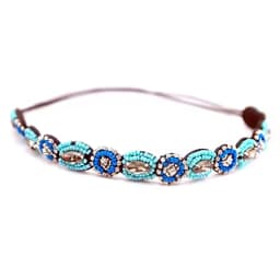 Headband Ethnic Style Headwear Bohemian Accessories Rhinestone Beaded Hairband Elastic Hair Korean Style Headband