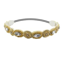 Headband Ethnic Style Headwear Bohemian Accessories Rhinestone Beaded Hairband Elastic Hair Korean Style Headband
