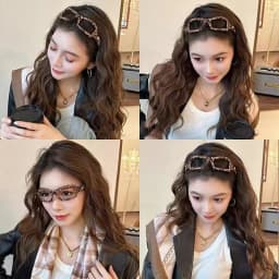 Fashionable Western style eyeglass frame headband for women high skull top anti slip headband niche high-end hair accessory