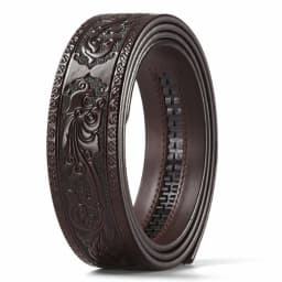 Luxury 3.5cm Genuine Leather Automatic Buckle Belt Men's High Quality Cowhide Belt High Quality Body Without Buckle Waist Straps