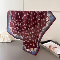 Trendy Print Square Scarf For Women Cotton Velvet Neck Scarf Shawl Warp Elegant Neckerchief Bandanas Ladies Hijab