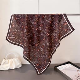 Trendy Print Square Scarf For Women Cotton Velvet Neck Scarf Shawl Warp Elegant Neckerchief Bandanas Ladies Hijab