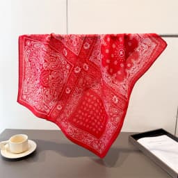 Trendy Print Square Scarf For Women Cotton Velvet Neck Scarf Shawl Warp Elegant Neckerchief Bandanas Ladies Hijab