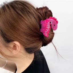 New Acetate Colorful Gradient Dinosaur Hair Claws for Women Cartoon Cute Little Dinosaur Hair Clip Hair Accessories