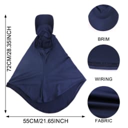 New Plain Muslim Hijab Islamic Scarf Wrap Stretchy Turban with Visor Full Cover Shawl Cap headscarf ramadan pray hat Under Scarf