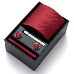 Classic Formal Solid Color Men's Tie Gift Box Set of 4 Pieces, Men's Gift Preferred for Christmas, Valentine's Day, New Year, Fa