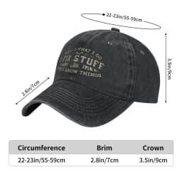 Summer That's What I Do I Fix Stuff and I Know Things Funny Dad Baseball Cap Sun Sun-Proof Design Washed Trucker Hat Gift Idea