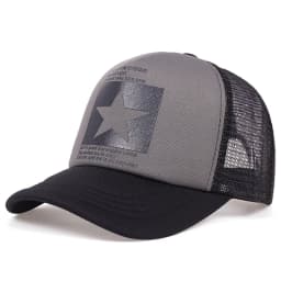 Unisfive-pointed Star Printed Baseball Cap Spring Summer Breathable Net Caps Men Women Outdoor Sun Shade Hat Adjustable Wild Hat