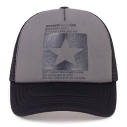 Unisfive-pointed Star Printed Baseball Cap Spring Summer Breathable Net Caps Men Women Outdoor Sun Shade Hat Adjustable Wild Hat