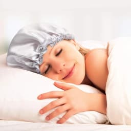 3pcs Women Satin Sleeping Bonnet Elastic Sleep Cap Waterproof Shower Hair Care Hat Night Hat