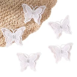 5pcs/set Cute Double-Layer White Bow Hair Clips – Versatile Ponytail & Side Clips for Sweet, Playful Looks.